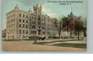 Buffalo NY Erie County Jail c1910 Postcard  