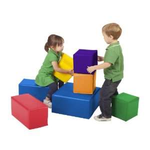    ECR4Kids Softzone Foam Big Blocks, 7 Piece Set Toys & Games