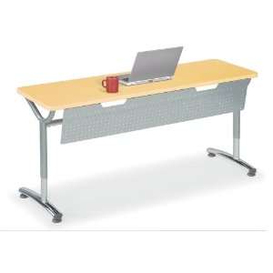 Virco AdjustableHeight Training Table with Modesty Panel 72W x 20D