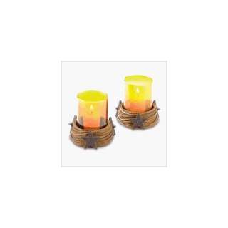  WESTERN CANDLEHOLDER SET