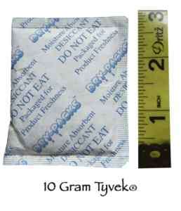 10 Gram Tyvek Silica Gel Packets Meets FDA Food Packing  