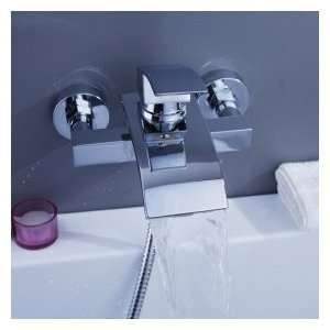  Contemporary Waterfall Tub Faucet   Wall Mount