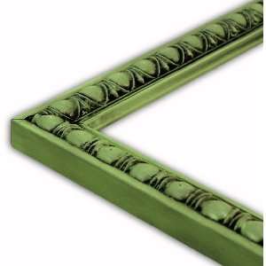   Green Apple, Black Glaze Picture Frame Solid Wood