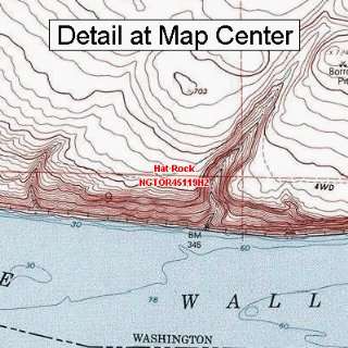  USGS Topographic Quadrangle Map   Hat Rock, Oregon (Folded 