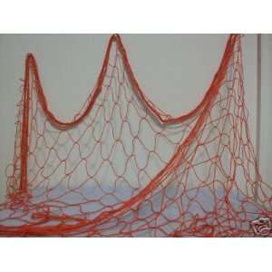 Decorative Red Fishing Net 6x30 Nautical Fish Netting 