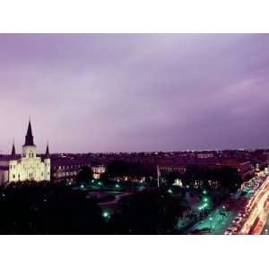  Basilica Church in Jackson Square in New Orleans 