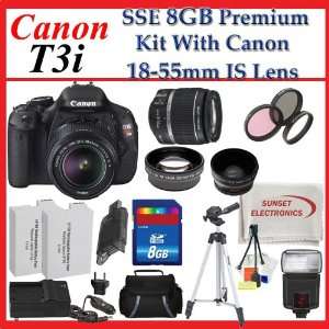  Canon EOS Rebel T3i SLR Digital Cameras with Canon 18 55mm 