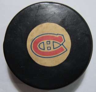 VINTAGE OFFICIAL ART ROSS TYER CONVERSE NHL HOCKEY PUCK MONTREAL 
