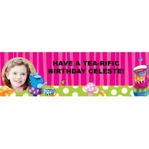  Topsy Turvy Tea Party Personalized Photo Banner Large 30 