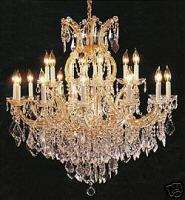 16 LIGHT MARIA THERESA TWO TIER CRYSTAL CHANDELIER  