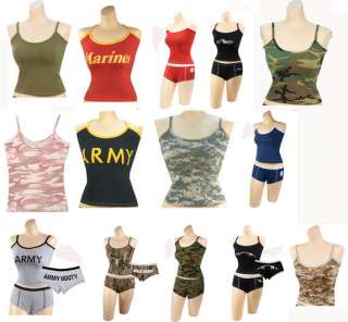 Womens Army Military Tank Top Slim Fit Sleeveless Shirt  