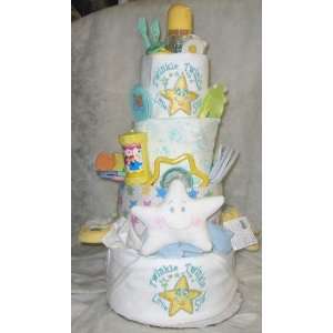  4 Tier Twinkle Twinkle Baby Diaper Cake Toys & Games