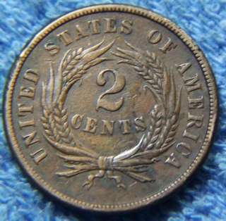 1865**XF**Two Cent Piece**Full WE**  