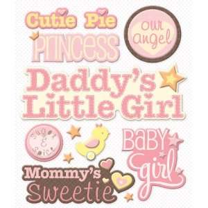  K&Company Baby Girl Names Sticker Medley Arts, Crafts 