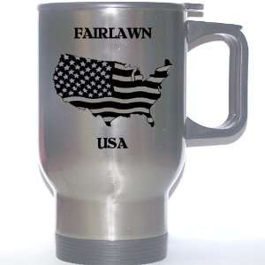  US Flag   Fair Lawn, New Jersey (NJ) Stainless Steel Mug 