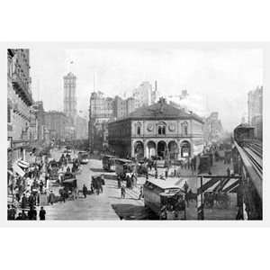  Herald Square, 1911   12x18 Framed Print in Black Frame 