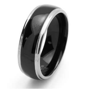 com 8MM Comfort Fit Tungsten Carbide Wedding Band Domed Ring For Men 