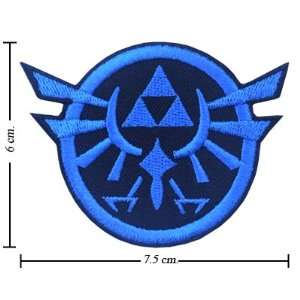  3pcs Zelda Triforce Game Logo Embroidered Iron on Patches 