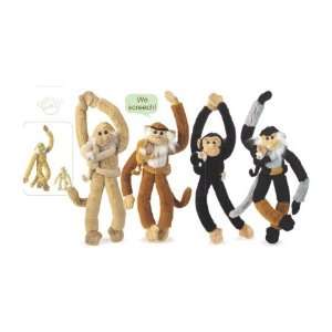  Mommy and Baby Hanging Monkey (Copper)  We Screech Toys 