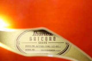 Ibanez Artcore hollowbody Electric Guitar Orange  