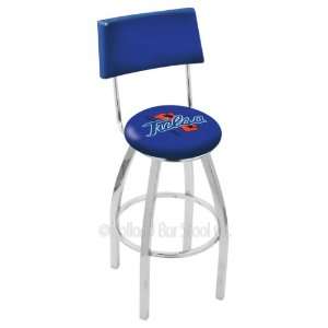  University of Tulsa 25 Inch Chrome Swivel Bar Stool with 