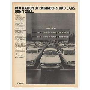   Volvo Nation of Engineers Bad Cars Dont Sell Print Ad
