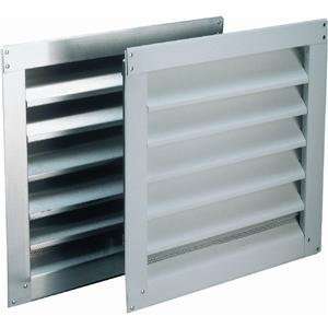  Aluminum Wall End Louvers, 8X8 MILL WALL LOUVER