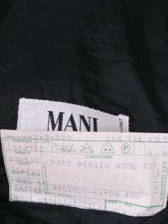 MANI Giorgio Armani Tuxedo Jacket Black Notch Lapel 1 Button 40L 