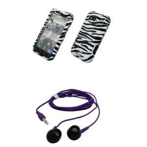 EMPIRE Clear Hard Cover Case + Purple 3.5mm Stereo Headphones for 