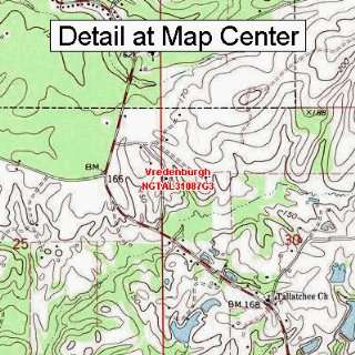  USGS Topographic Quadrangle Map   Vredenburgh, Alabama 