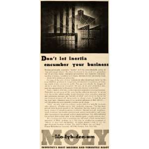   Molybdenum Company New York City   Original Print Ad