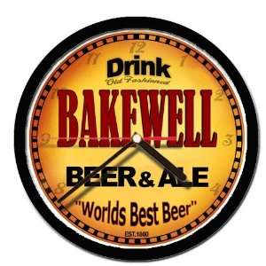  BAKEWELL beer and ale wall clock 