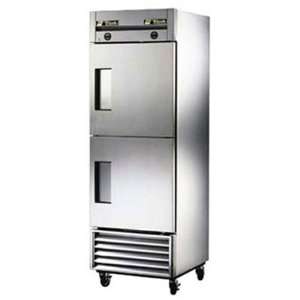 One Compartment Dual Temp Refrigerator/Freezer, 2 Half Doors, 19 Cu 