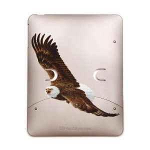    iPhone 4 or 4S Clear Case Black Bald Eagle Flying 