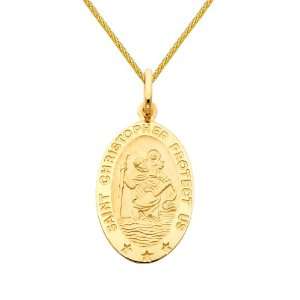  Charm Pendant with Yellow Gold 0.9mm Braided Wheat Chain Necklace 