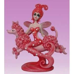    Pink Poodle Mermaid Figurine by Sherri Baldy 