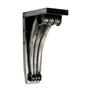  4W x 7 3/4D x 13H Nordic Arch Corbel in Brushed Steel 
