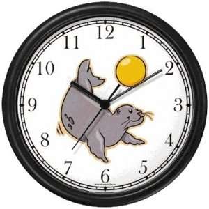  Seal with Ball Animal Wall Clock by WatchBuddy Timepieces 