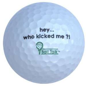 BallTalk Golf Balls   (Hey, who kicked me?   Hacker Series) 3 ball 