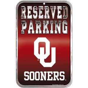  NCAA Oklahoma Sooners 11 x 17 Reserved Parking Sign 