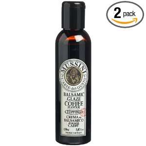 Mussini Balsamic Glaze, Coffee Flavour, 5.07 Ounce Bottles (Pack of 2 