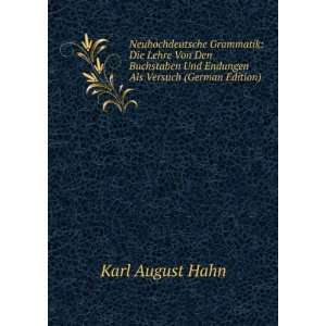   Und Endungen Als Versuch (German Edition) Karl August Hahn Books