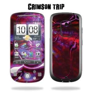   Skin Decal for HTC HERO   Crimson Trip Cell Phones & Accessories