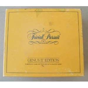  Trivial Pursuit Genus II Edition Subsidiary Card Set   For 