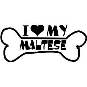  I Heart My Maltese Car Decal Window Sticker Everything 