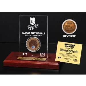  BSS   Kauffman Stadium Infield Dirt Coin Etched Acrylic 