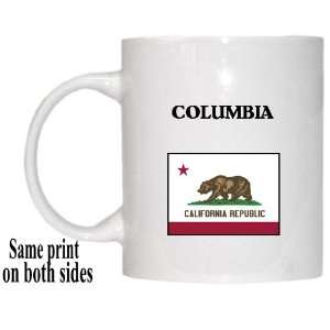    US State Flag   COLUMBIA, California (CA) Mug 