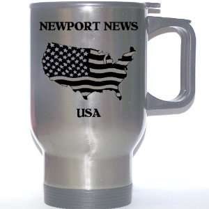  US Flag   Newport News, Virginia (VA) Stainless Steel Mug 