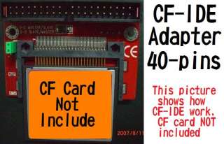 CF IDE ATA ADAPTER FOR 4GB 8GB 16GB 32GB CARD 32G MALE  