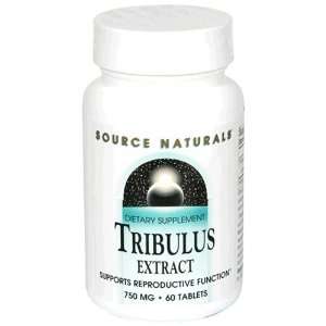 Source Naturals Tribulus Extract, 750 mg, Tablets, 60 tablets (Pack of 